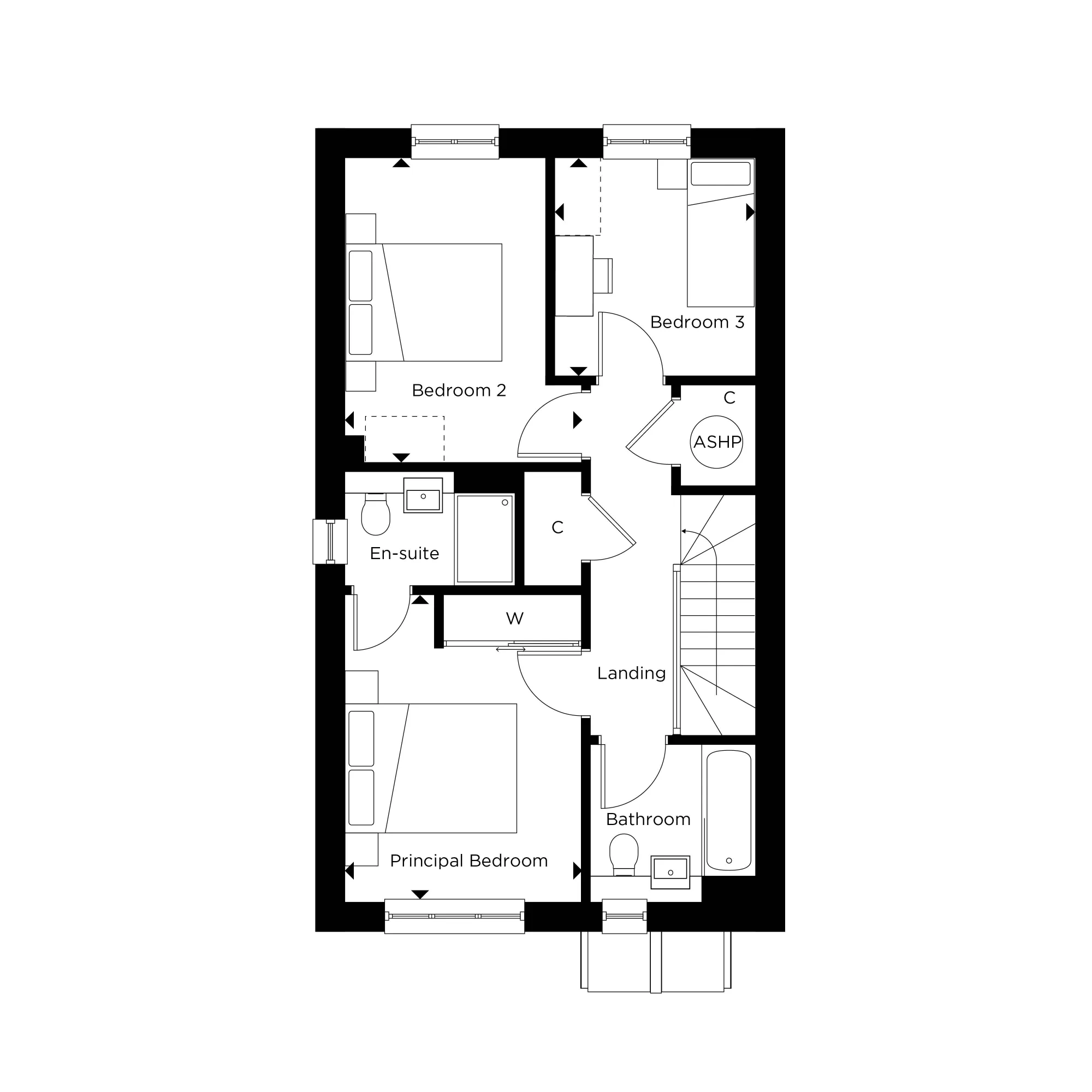 The Lewis at Hartley Acres Plot 69 First Floor